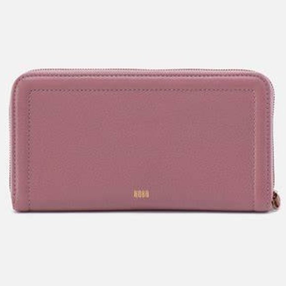 HOBO $148 Nila Large Zip Around Mauve Wallet NWT! - Picture 1 of 5